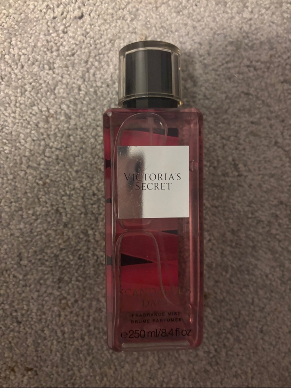 Victoria's Secret Pink Fragrance Mist Bottle with Silver Cap